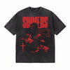 LAWLESSROW Sinners Vintage Acid Wash Tee