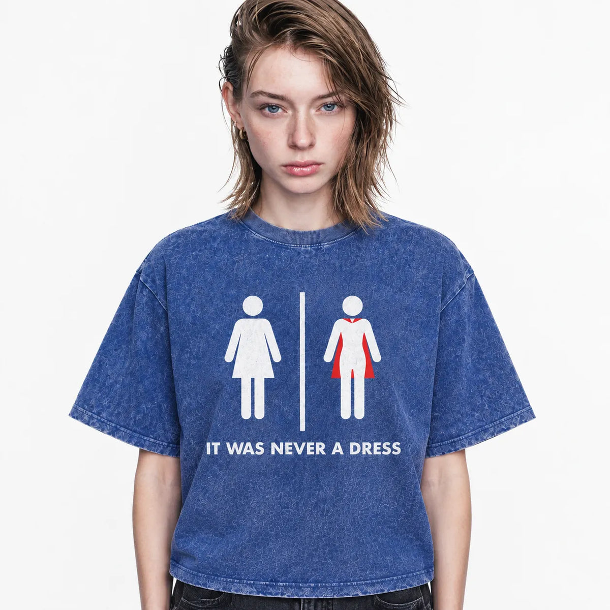 LAWLESSROW It Was Never A Dress Vintage Acid Wash Tee