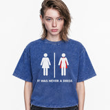 LAWLESSROW It Was Never A Dress Vintage Acid Wash Tee