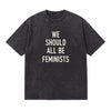 LAWLESSROW We Should All Be Feminists Vintage Acid Wash Tee