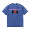 LAWLESSROW Women In Ne Fields Vintage Acid Wash Tee