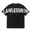 Lawless Row Spray Logo Oversized Washed Black Tee